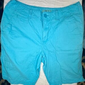 Urban Pipeline Flat Front Classic Length Men’s Blue Chino Shorts Size 32”